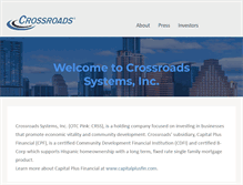 Tablet Screenshot of crossroads.com